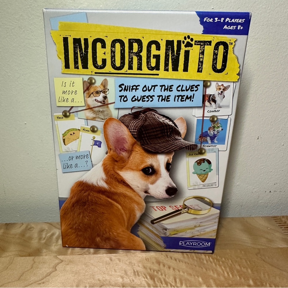 Incorgnito Corgi Dog Cards Guessing Game playroom Fun with Friends & Family NEW